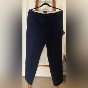J. Crew High Rise Cameron Pant in Navy, 14